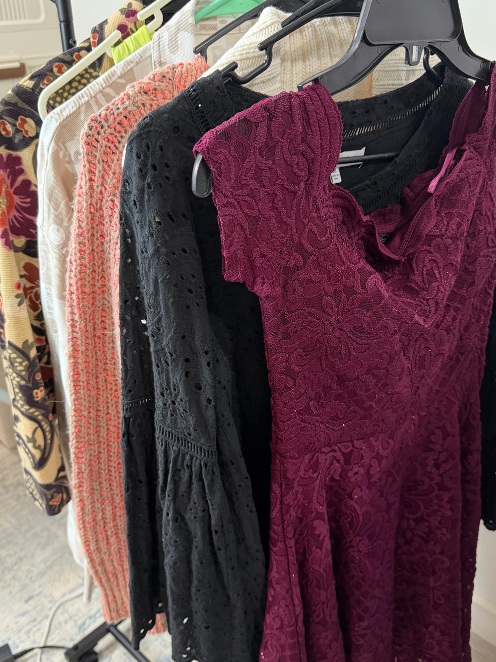 Women’s XS Clothing Lot 7 Pc Dresses Sweaters Jacket Nike H&M